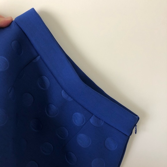 Stella McCartney Cobalt Blue Polka Dot Mink Skirt - Picture 6 of 7